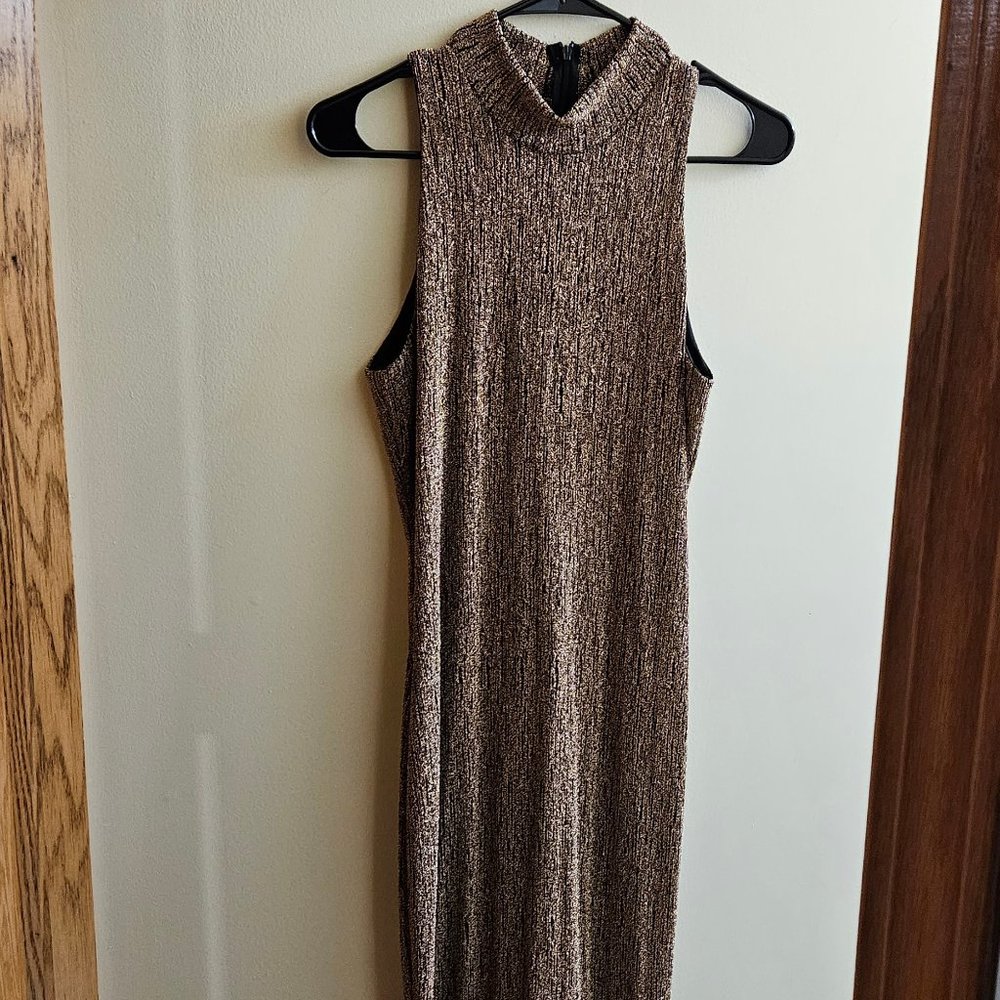 Floor Length Gold Gown Akira L